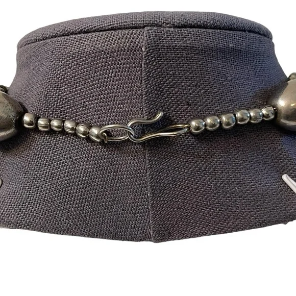 ❤️ Vintage Glass Beaded Multi Strand Silver Statement Necklace - Picture 4 of 5